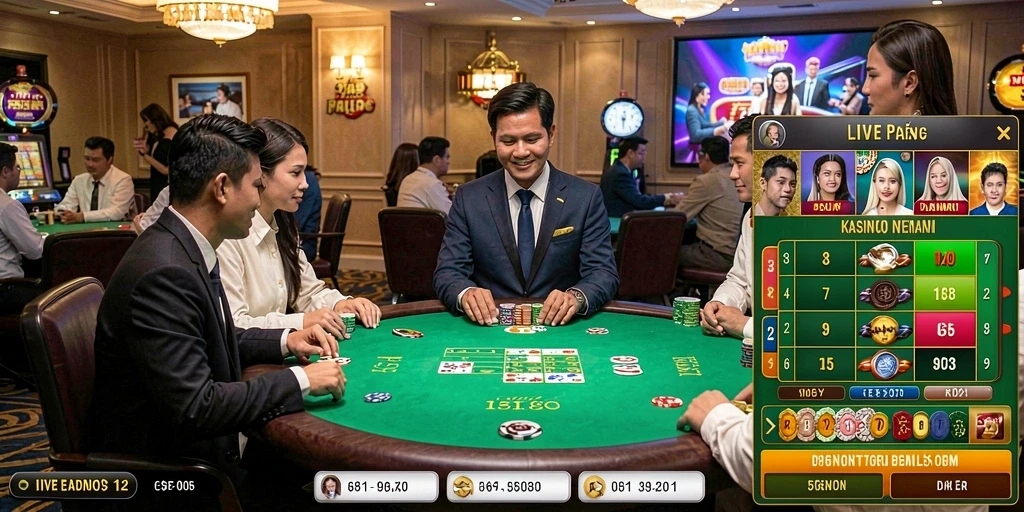 Pemandangan level yang menakjubkan.